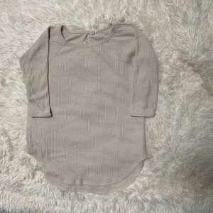 Anthropologie Pure + Good Waffle 3/4 Sleeve Shirt